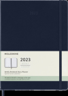Moleskine 2023 Weekly Notebook Planner, 12M, Extra Large, Sapphire Blue, Hard Cover (7.5 x 10) By Moleskine Cover Image
