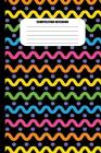Composition Notebook: Abstract Horizontal Squiggles and Dots (100 Pages, College Ruled) Cover Image