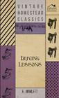 Driving Lessons By E. Howlett Cover Image