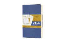 Moleskine Volant Journal, Pocket, Plain, Forget-Me-Not Blue/Amber Yellow (3.5 x 5.5) By Moleskine Cover Image