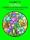 Floral Stained Glass Pattern Book (Dover Stained Glass Instruction) Cover Image
