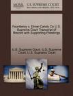 Fauntleroy V. Elmer Candy Co U.S. Supreme Court Transcript of Record with Supporting Pleadings By U. S. Supreme Court (Created by) Cover Image