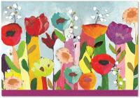 Note Card Brilliant Floral By Inc Peter Pauper Press (Created by) Cover Image