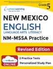 New Mexico Measures of Student Success and Achievement (NM-MSSA) Test Practice: Grade 5 English Language Arts Literacy (ELA) Practice Workbook and Ful Cover Image