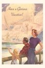 Vintage Journal Family looking at the Sea Postcard Cover Image