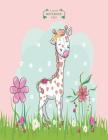 Notebook: Cute giraffe on pink cover and Dot Graph Line Sketch pages, Extra large (8.5 x 11) inches, 110 pages, White paper, Ske By A. Madoo Cover Image