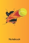 Notebook: Tennis Tennisball - A5 - Dot Grid (Gepunktet) 120 Seiten - Notizbuch - Tagebuch - Tagesplaner - Wochenplaner - Planer Cover Image