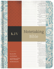 KJV Notetaking Bible, Blue Floral Cloth Over Board Hardcover By Holman Bible Publishers (Editor) Cover Image