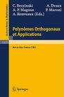 Polynomes Orthogonaux Et Applications: Proceedings of the Laguerre Symposium Held at Bar-Le-Duc, October 15-18, 1984 (Lecture Notes in Mathematics #1171) Cover Image