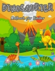 Dinosaurier-Malbuch für Kinder: Malbuch für Jungen & Mädchen, Alter 4-8 Malbücher für Kinder im Alter von 4-8 Cover Image