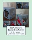 Sea Creatures Tissue Box Covers: A Plastic Canvas Pattern Cover Image