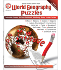 World Geography Puzzles, Grades 6 - 12 Cover Image