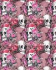 Pink Gothic Skulls Graph Paper: Notebook Cover Image