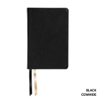 NASB Handy Size, Paste-Down Black Cowhide Indexed By Steadfast Bibles Cover Image
