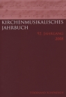 Kirchenmusikalisches Jahrbuch - 92. Jahrgang 2008 Cover Image