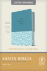 Santa Biblia Ntv, Edición de Referencia Ultrafina, Letra Grande (Letra Roja, Sentipiel, Azul) Cover Image