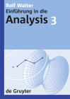 Einführung in die Analysis, 3, De Gruyter Lehrbuch 3 Cover Image