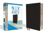 NIV, Thinline Bible, Giant Print, Bonded Leather, Black, Indexed, Red Letter Edition By Zondervan Cover Image