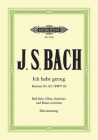 Cantata No. 82 Ich Habe Genug Bwv 82 (Vocal Score): For Bass Solo, Oboe, Strings and Continuo (Edition Peters) By Johann Sebastian Bach (Composer), Gustav Rösler (Composer) Cover Image