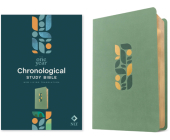 NLT One Year Chronological Study Bible (Leatherlike, Sage Green Mosaic) Cover Image