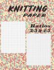 Knitting Paper Ratios 2: 3 & 4:5: Two Ratios Grid & Graph Notebook By Red Dot Cover Image