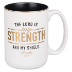 Christian Art Gifts Ceramic Mug for Men the Lord Is My Strength - Psalm 28:7 Inspirational Bible Verse, 14 Oz. By Christian Art Gifts (Created by) Cover Image