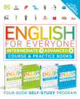 English for Everyone: Intermediate and Advanced Box Set: Course and Practice Books Four-Book Self-Study Program Cover Image