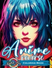 Reverse Coloring Book Anime: Unlock the Artistic Journey - Reverse and Watercolor Fun for Adults - Captivating Book with Calming Flow of Colors Cover Image