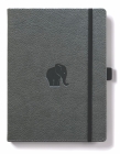 Dingbats* Wildlife A5 Grey Elephant Notebook - Plain  Cover Image