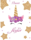 Skyler: Personalized Unicorn Sketchbook For Girl With Pink Name.Doodle, Sketch, Create! (Name gifts for girls and women(Queen) Cover Image