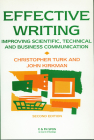 Effective Writing: Improving Scientific, Technical and Business Communication By John Kirkman, Christopher Turk Cover Image