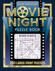 Great American Movie Night Puzzle Book: 200 Large-Print Puzzles By Applewood Books Cover Image