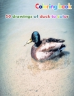 Coloring book 50 drawings of duck to color: a good book of size 8.5