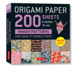 Origami Paper 200 Sheets Washi Patterns 6 (15 CM): Tuttle Origami Paper: Double Sided Origami Sheets Printed with 12 Different Designs (Instructions f By Tuttle Studio (Editor) Cover Image