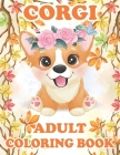 Corgi Adult Coloring Book: An Adult Corgi Coloring Book Gifts For Dog Lovers By Blue Zine Publishing Cover Image