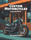 Custom Motorcycles Coloring Book Cover Image