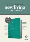 NLT Compact Giant Print Bible, Filament-Enabled Edition (Red Letter, Leatherlike, Peony Rich Teal) By Tyndale (Created by) Cover Image