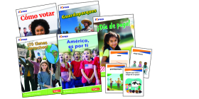 Icivics Spanish Grade 1: Leadership & Responsibility 5-Book Set + Game Cards Cover Image