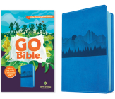 NLT Go Bible for Kids (Leatherlike, Blue Mountains): A Life-Changing Bible for Kids Cover Image