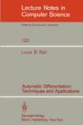 Automatic Differentiation: Techniques and Applications (Lecture Notes in Computer Science #120) Cover Image