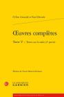 Oeuvres Completes. Tome V - Textes Sur La Radio (2e Partie) (Bibliotheque de Litterature Du Xxe Siecle #18) Cover Image