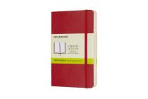 Moleskine Classic Notebook, Pocket, Plain, Scarlet Red, Soft Cover (3.5 x 5.5) Cover Image