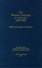 German Language in America (Studies of the Max Kade Institute for German-American Studie) Cover Image