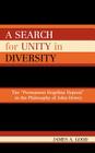 A Search for Unity in Diversity: The 'Permanent Hegelian Deposit' in the Philosophy of John Dewey Cover Image