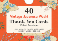 40 Thank You Cards in Vintage Japanese Washi Designs: 4 1/2 X 3 Inch Blank Cards in 8 Unique Designs, Envelopes Included By Tuttle Studio (Editor) Cover Image