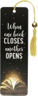When One Book Closes Beaded Bookmark By Inc Peter Pauper Press (Created by) Cover Image