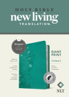 NLT Compact Giant Print Bible, Filament-Enabled Edition (Red Letter, Leatherlike, Peony Rich Teal, Indexed) By Tyndale (Created by) Cover Image