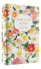 Floral One Line a Day: A Five-Year Memory Book (Blank Journal for Daily Reflections, 5 Year Diary Book) Cover Image