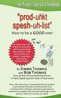 The Product Specialist Handbook By Simms Thomas, Bob Thomas Cover Image