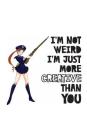 I'm Not Weird I'm Just More Creative Than You: I'm Not Weird I'm Creative Anime Inspirational Notebook - Manga Doodle Diary Book As Gift For Introvert By I'm Not Weird Cover Image